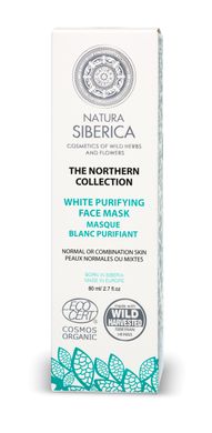 Natura Siberica The Northern Collection Маска для обличчя Біла Очищуюча 80мл