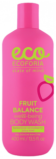 ECOFORIA Гель для душу Fruit Balance Полуниця та Ківі 400мл