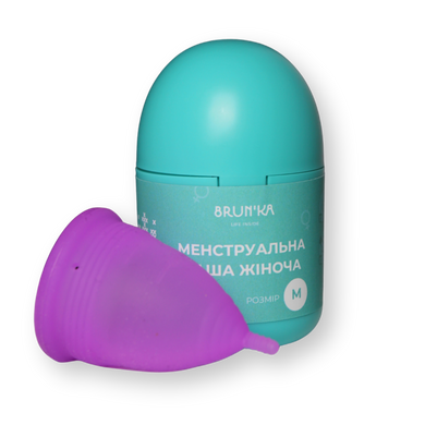 BRUN'KA Менструальна чаша р.М + бокс для зберігання